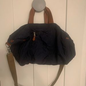 J Crew duffel bag with leather handles